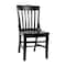 Flash Furniture HERCULES School House Back Black Wood Restaurant Chair XU-DG-W0006-BLK-GG - alternate 1
